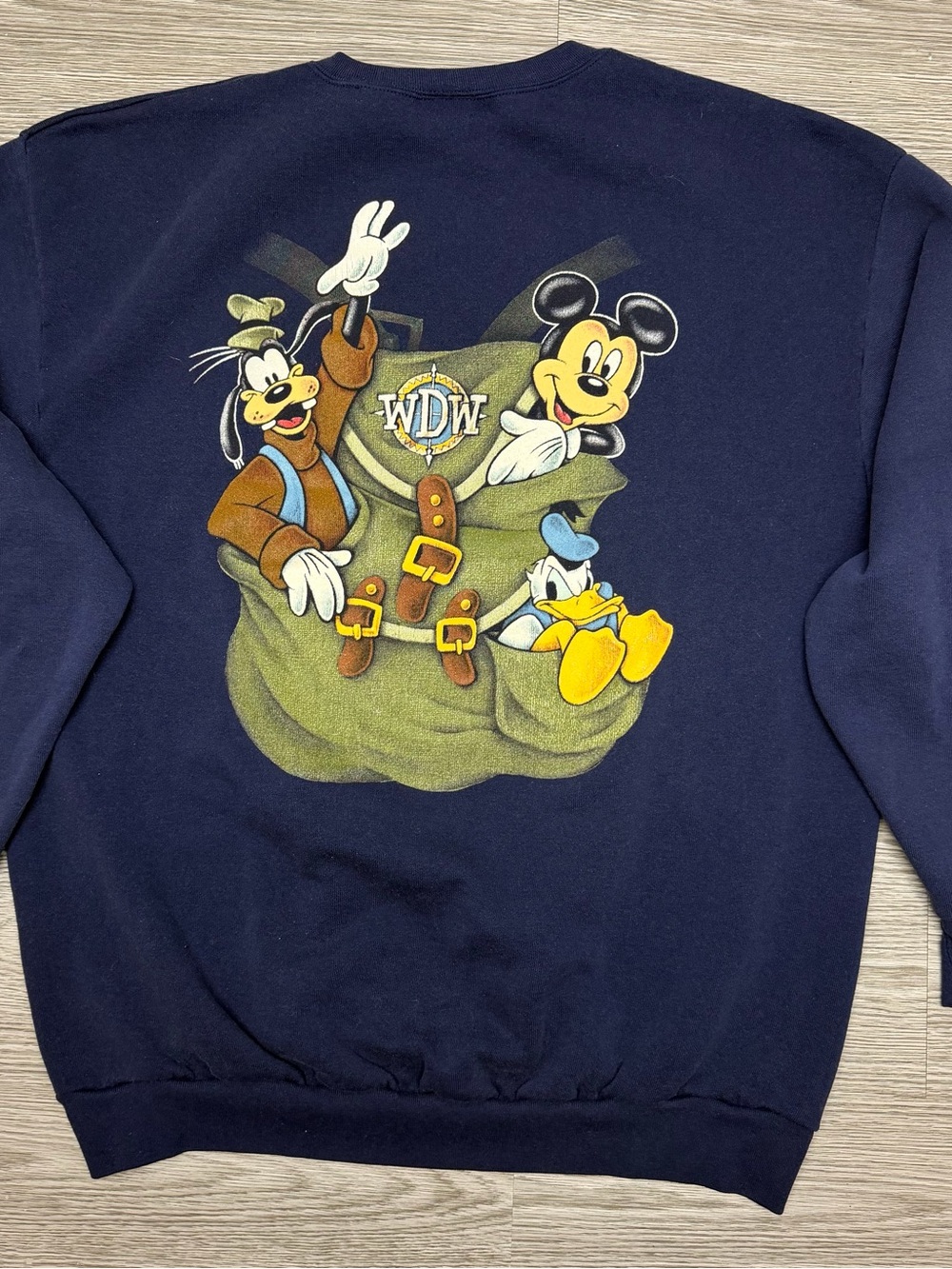 Vintage 90s Mickey Inc Walt Disney World Sweatshirt Sz XXL Navy WDW Made In USA